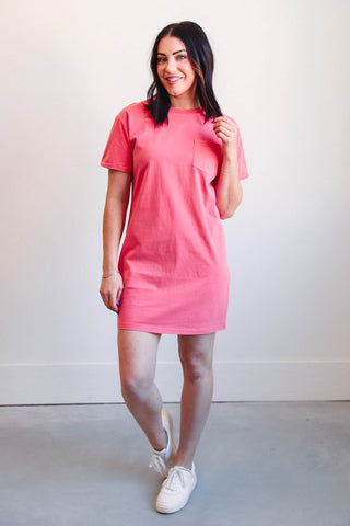 Kick Back Dress-Strawberry Ice-Thread & Supply