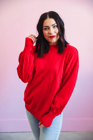 Rylin Sweater-Red