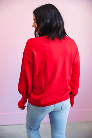 Rylin Sweater-Red