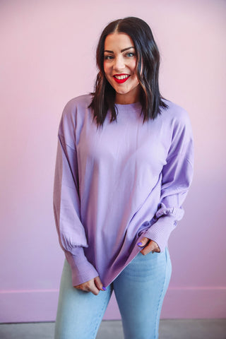 Rylin Sweater-Lavender