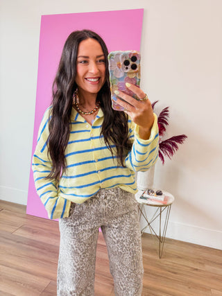 Alaina Striped Cardigan