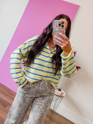 Alaina Striped Cardigan