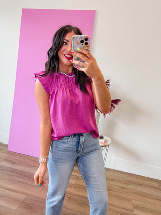 Carmen Top-Magenta