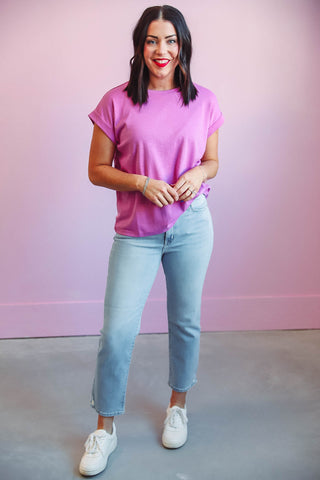 Jessica Tee-Bright Mauve