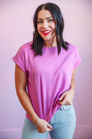 Jessica Tee-Bright Mauve