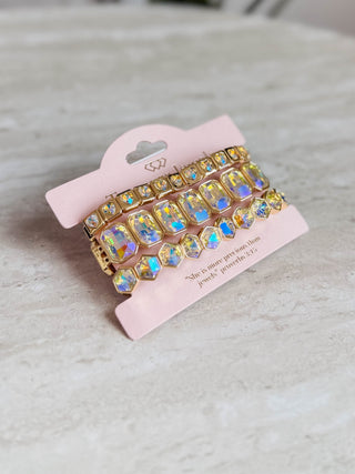 Iridescent Heart Stack Set