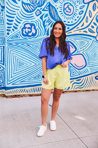 Hallie Shorts-Lime