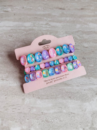 Pastel Hearts Stack Set