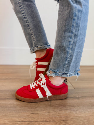 Corky's Heads Up Sneaker-Red