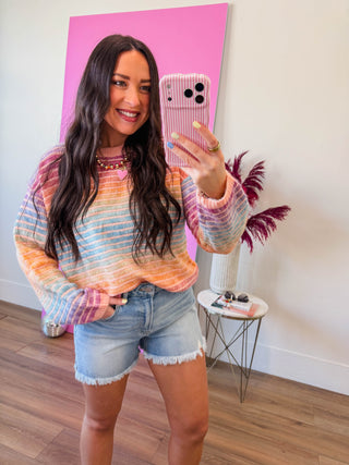 Colorburst Stripe Sweater