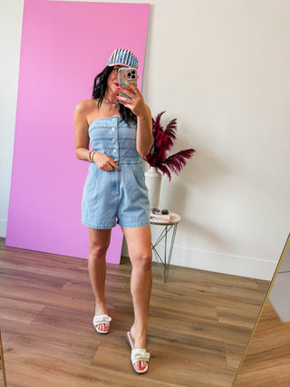 Jada Denim Romper
