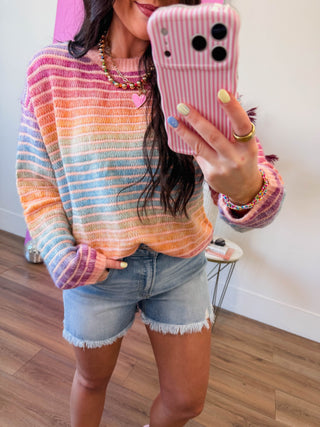 Colorburst Stripe Sweater