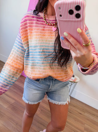 Colorburst Stripe Sweater