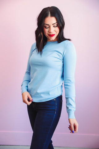 Kora Sweater-Chambray