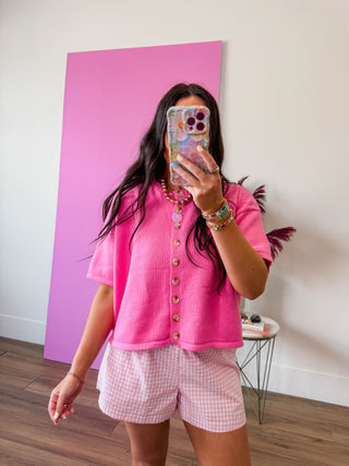 Simply Essential Knit Top-Hibiscus