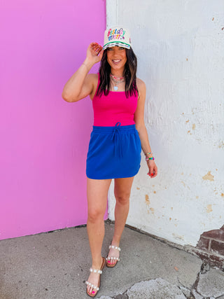 Daily Drift Scuba Skort-Royal Blue