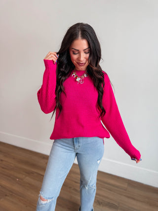 Zoey Waffle Knit Sweater