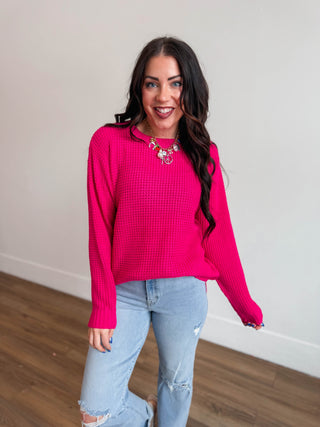 Zoey Waffle Knit Sweater