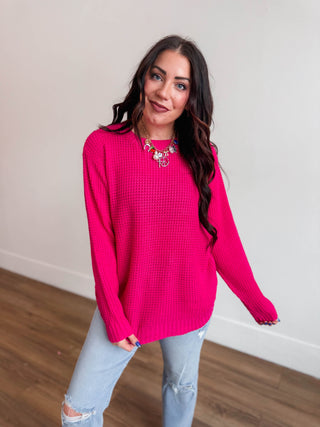 Zoey Waffle Knit Sweater