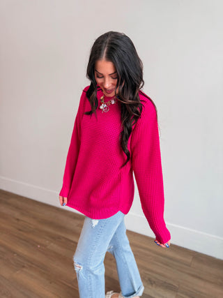 Zoey Waffle Knit Sweater