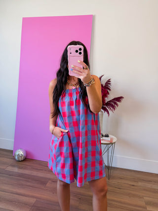 Everly Plaid Mini Dress