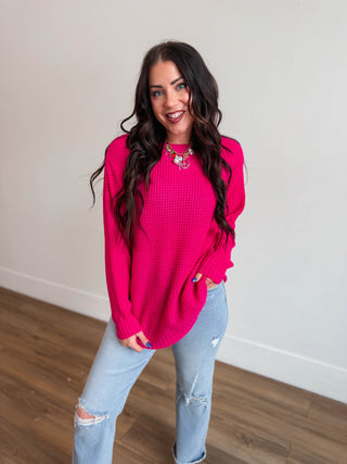 Zoey Waffle Knit Sweater