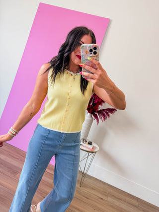 Alyssa Knit Tank-Butter