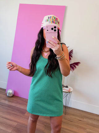 Tatum Striped Mini Dress