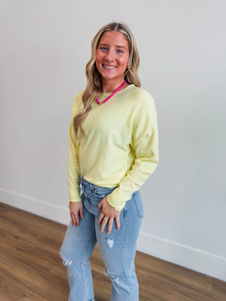 Alana Sweater-Lemon