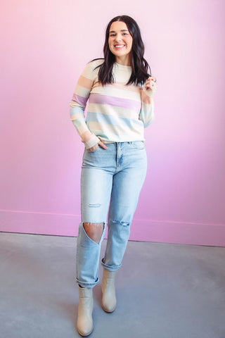 Tracy Color Block Sweater