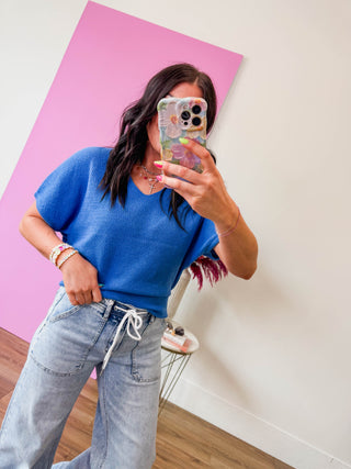 Jory Waffle Knit Top