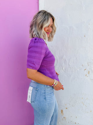 Lindy Knit Top-Orchid