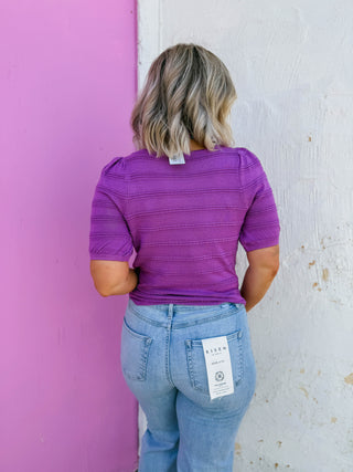 Lindy Knit Top-Orchid