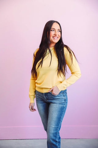 Kora Sweater-Yellow