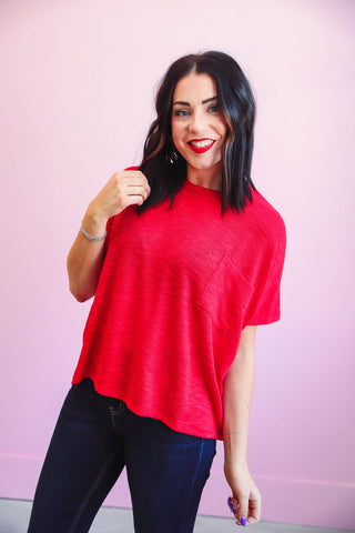 Jeanna Top-Red