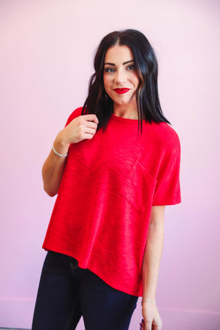 Jeanna Top-Red