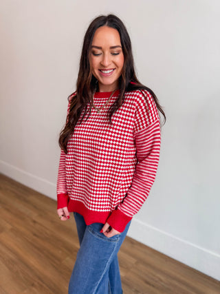 Caden Sweater-Red