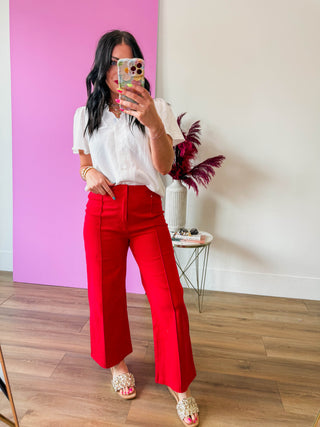 Trendsetter Pants-Red