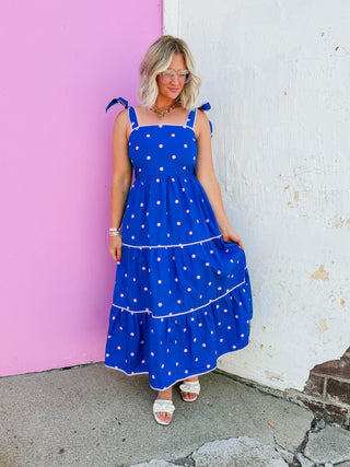 Kassie Polka Dot Midi Dress
