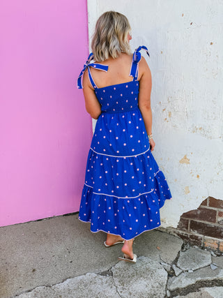 Kassie Polka Dot Midi Dress
