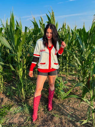 Nebraska Cassidy Varsity Cardigan