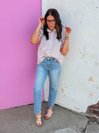 Traci Striped Top