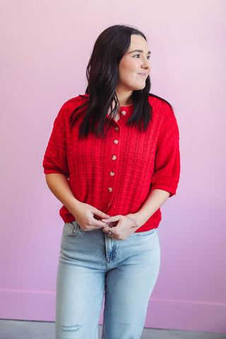 Lindy Sweater-Red