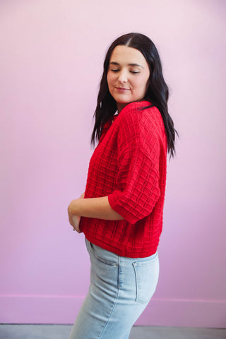 Lindy Sweater-Red