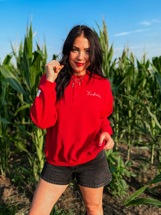 Nebraska Huskers Waffle Knit Top