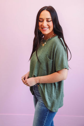 Jeanna Top-Light Olive