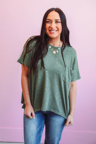 Jeanna Top-Light Olive