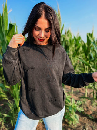 Nebraska Ritter Embroidered Crewneck