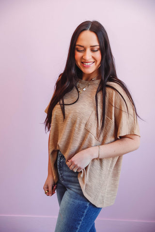 Jeanna Top-Taupe