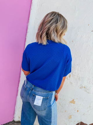 Claire Cardigan-Cobalt Blue